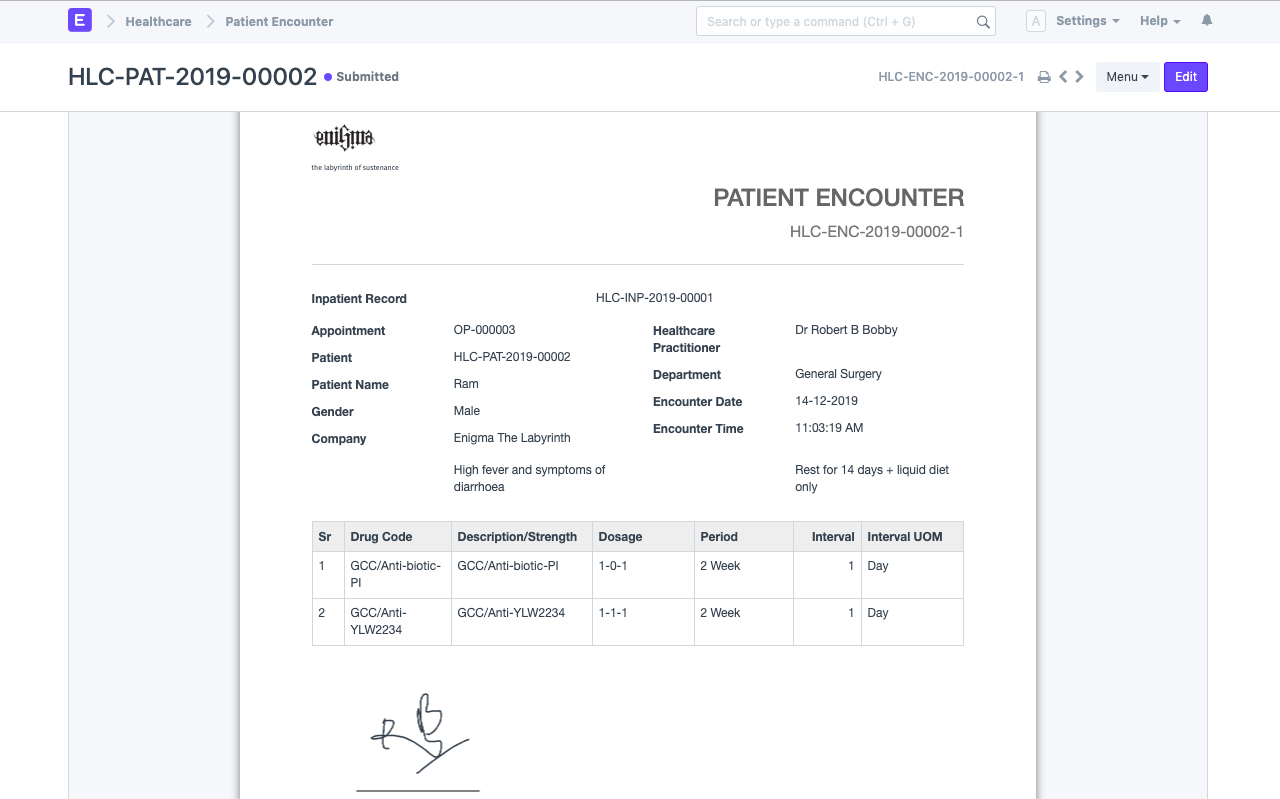 Healthcare ERP